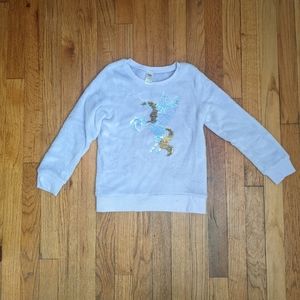 Sequin fleece unicorn sweatshirt